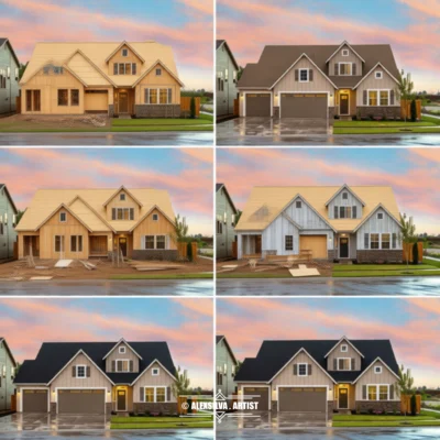 VFX - Timelapse of a Suburban House