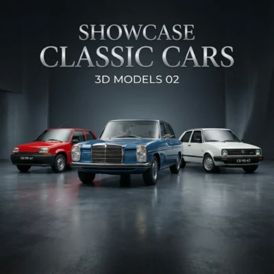 Showcase Classic Cars 3D Models 02