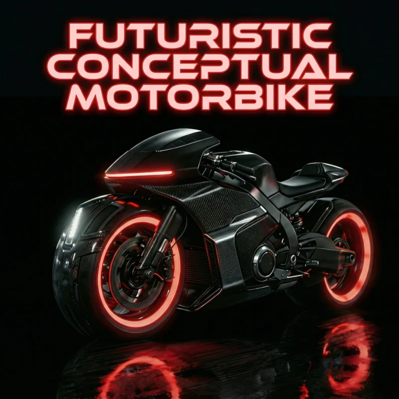 Showcase Futuristic Conceptual Motorbike
